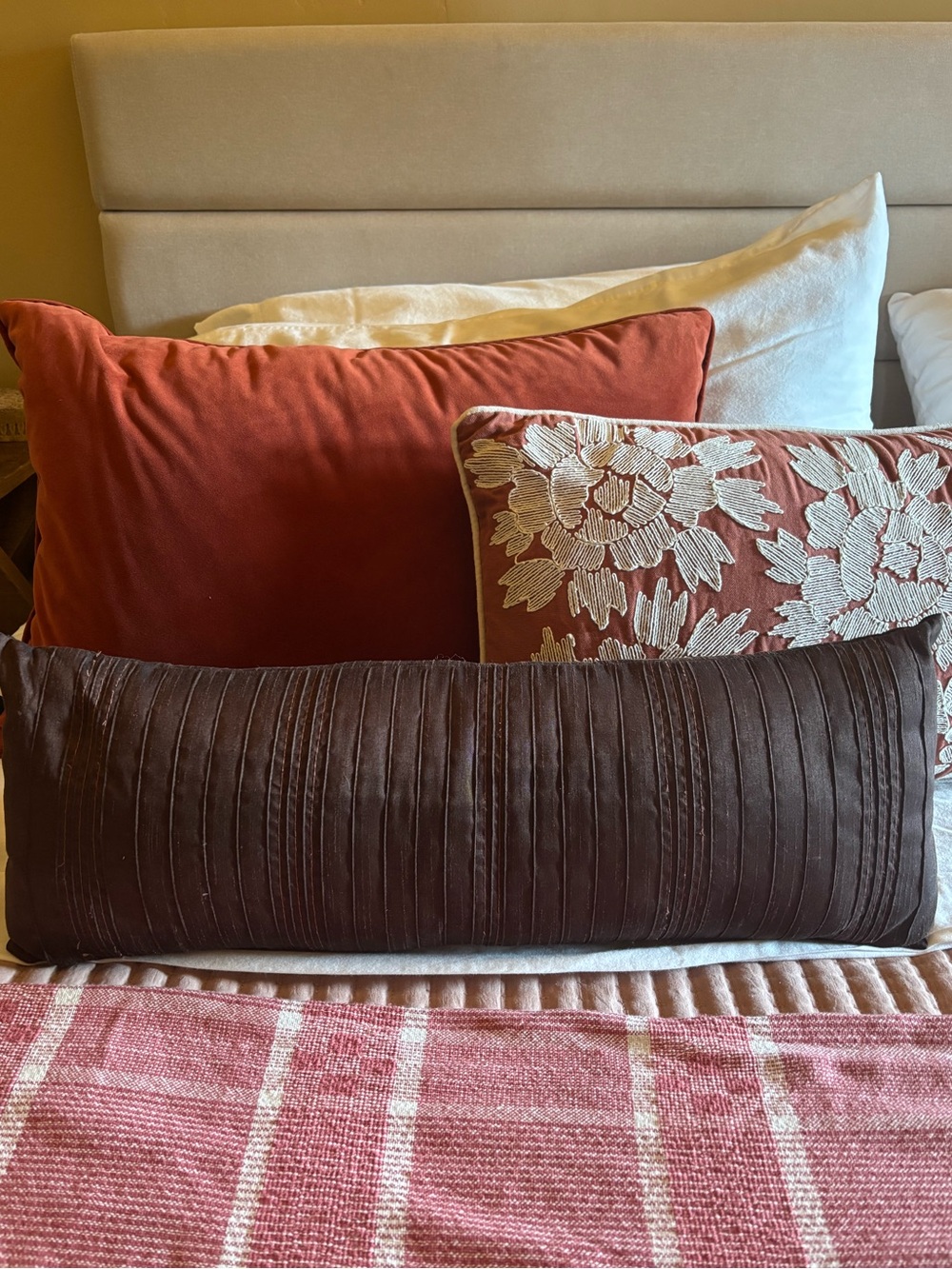 Throw Pillow Brown - Ikea 10” x 26”